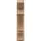 Ekena Millwork 7 1/2-in W x 30-in D x 36-in H Balboa Slat Rough Cedar Woodgrain TimberThane Outlooker, Primed Tan OUTUR075X30X36BOA24RCPR - alternate 3